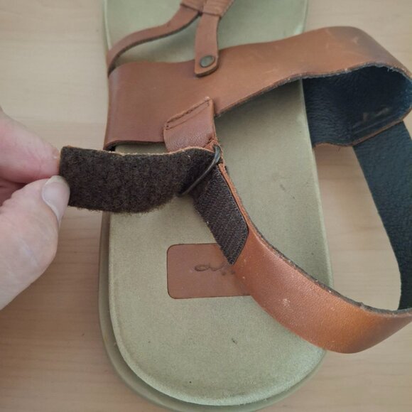 GINO CHERRUTI Men’s Leather Toe Loop Sandals – Casual Slip-On Comfort - Picture 4 of 7